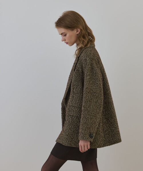 Diagram(ダイアグラム)の「カルゼツイードダブルジャケット(その他アウター・レディース・グレー/ブラウン・38/36)」の12枚目の写真