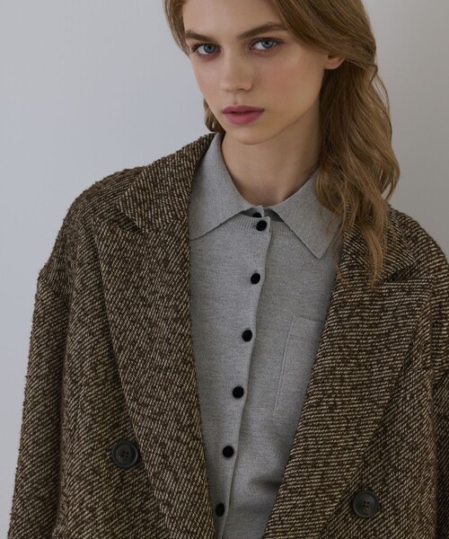 Diagram(ダイアグラム)の「カルゼツイードダブルジャケット(その他アウター・レディース・グレー/ブラウン・38/36)」の14枚目の写真