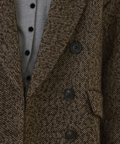 Diagram(ダイアグラム)の「カルゼツイードダブルジャケット(その他アウター・レディース・グレー/ブラウン・38/36)」の15枚目の写真