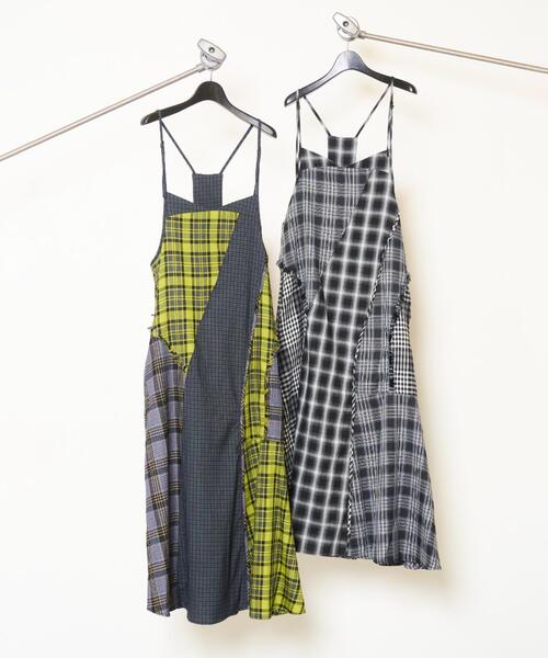 AULA AILA(アウラアイラ)の「AULA AILA(アウラ アイラ)別注チェックジャンパースカート(ワンピース・レディース・イエロー/ブラック・0)」の6枚目の写真