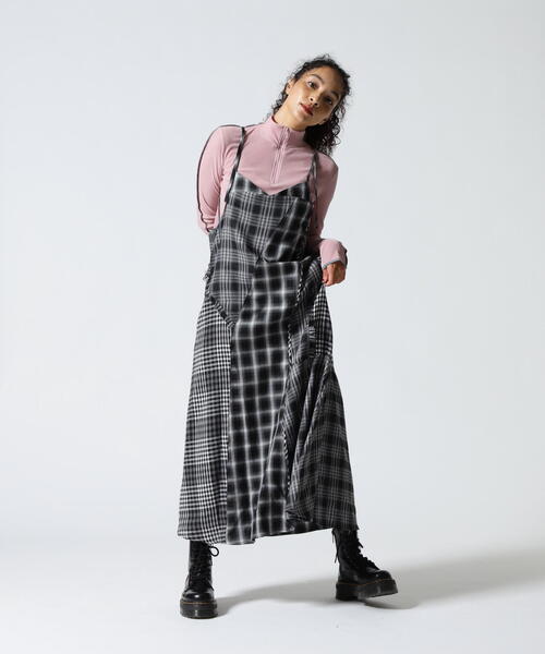 AULA AILA(アウラアイラ)の「AULA AILA(アウラ アイラ)別注チェックジャンパースカート(ワンピース・レディース・イエロー/ブラック・0)」の7枚目の写真