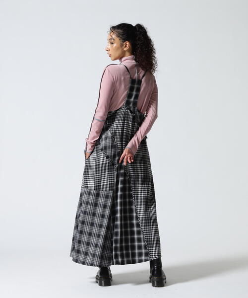 AULA AILA(アウラアイラ)の「AULA AILA(アウラ アイラ)別注チェックジャンパースカート(ワンピース・レディース・イエロー/ブラック・0)」の10枚目の写真