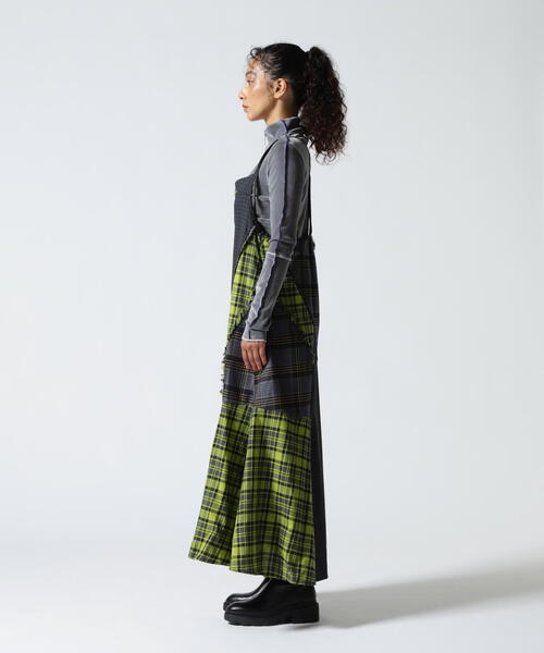 AULA AILA(アウラアイラ)の「AULA AILA(アウラ アイラ)別注チェックジャンパースカート(ワンピース・レディース・イエロー/ブラック・0)」の16枚目の写真