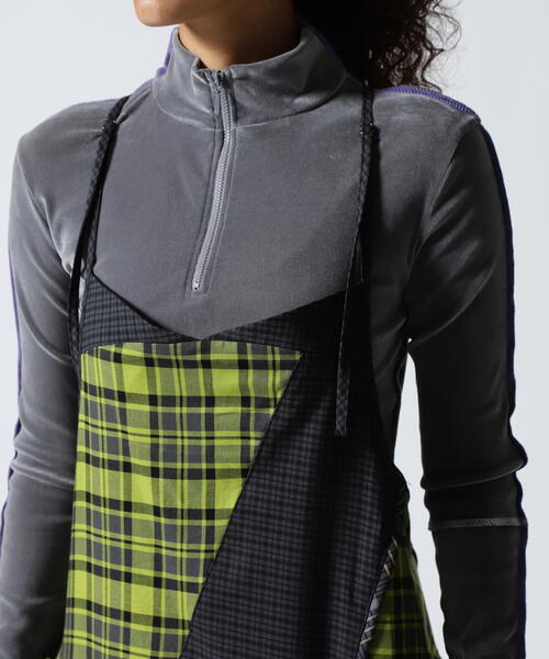 AULA AILA(アウラアイラ)の「AULA AILA(アウラ アイラ)別注チェックジャンパースカート(ワンピース・レディース・イエロー/ブラック・0)」の18枚目の写真