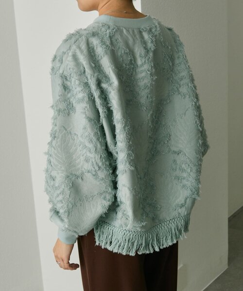 ear PAPILLONNER（イアパピヨネ）の「裾タッセルトップス【SUM1 STYLE】（Tシャツ/カットソー・レディース・ブラック/サックスブルー・FREE）」の19枚目の写真