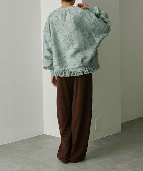 ear PAPILLONNER（イアパピヨネ）の「裾タッセルトップス【SUM1 STYLE】（Tシャツ/カットソー・レディース・ブラック/サックスブルー・FREE）」の17枚目の写真