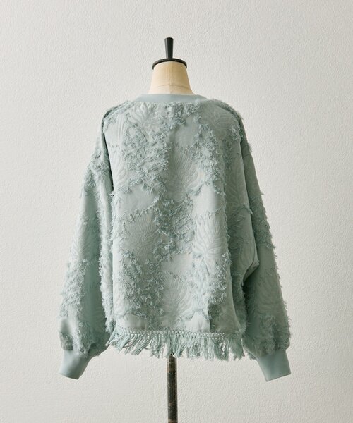 ear PAPILLONNER（イアパピヨネ）の「裾タッセルトップス【SUM1 STYLE】（Tシャツ/カットソー・レディース・ブラック/サックスブルー・FREE）」の11枚目の写真