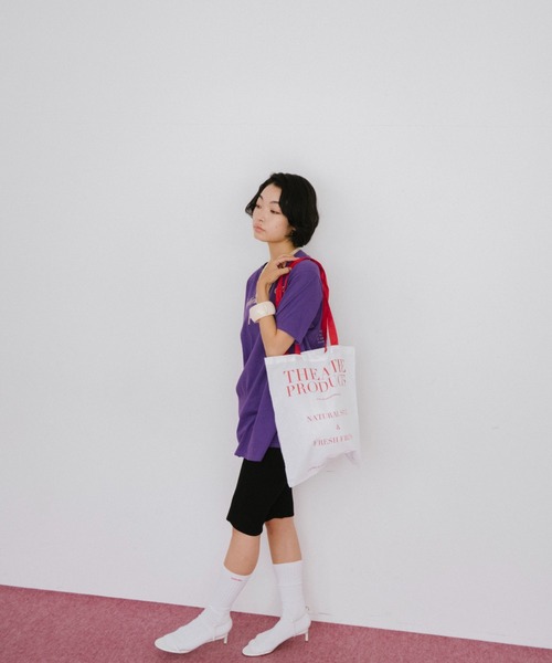 THEATRE PRODUCTS（シアタープロダクツ）の「ロゴプリントトートバッグ（トートバッグ・レディース・ブラック/レッド/ホワイト・FREE）」の4枚目の写真