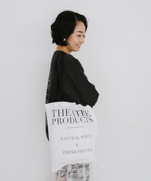 THEATRE PRODUCTS（シアタープロダクツ）の「ロゴプリントトートバッグ（トートバッグ・レディース・ブラック/レッド/ホワイト・FREE）」の15枚目の写真