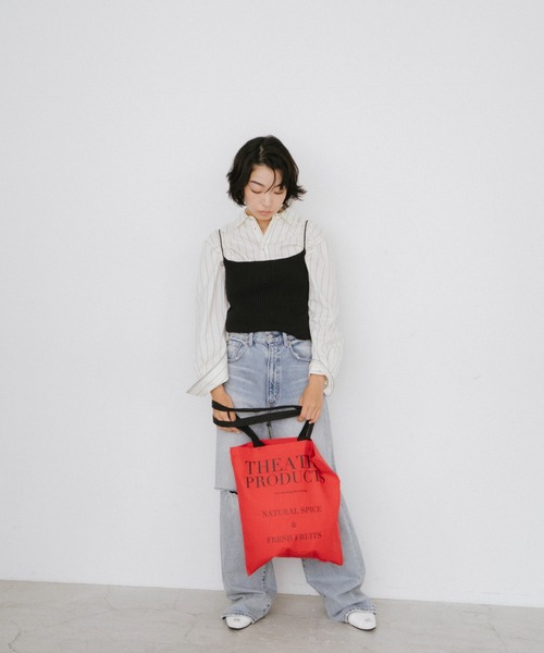 THEATRE PRODUCTS（シアタープロダクツ）の「ロゴプリントトートバッグ（トートバッグ・レディース・ブラック/レッド/ホワイト・FREE）」の21枚目の写真