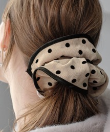 ANOH（アノー）の「ドットベロアタッチシュシュ（シュシュ）」