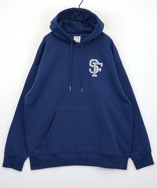 SMILEY FACE(スマイリーフェイス)の「【GROOVY STORE】SMILEY FACE 裏起毛ビッグサイズスプルオーバーパーカー(パーカー・メンズ・ブラック/ホワイト/スミクロ/インディゴブルー・LL/M/L)」の7枚目の写真