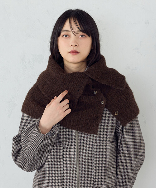 コムデギャルソン　スヌード コムデギャルソンCOMME des GARCONS 初期縮絨裾セットアップ グレー紺M