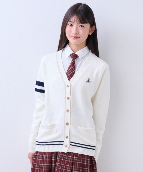 卒服】Vネックラインカーディガン（ニット/セーター）｜pom ponette