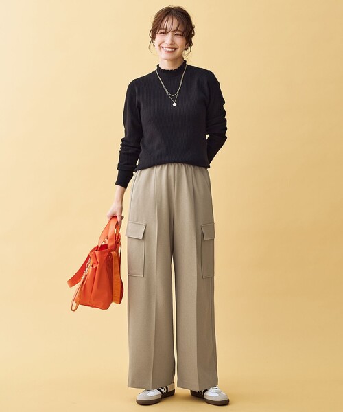 セール】【6色展開】フリルネックニット（ニット/セーター）｜ANY