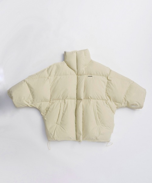 PRANK PROJECT（プランクプロジェクト）の「ポンチョダウン / Poncho Down（ダウンジャケット/コート・レディース・ブラック/アイボリー・FREE）」の13枚目の写真