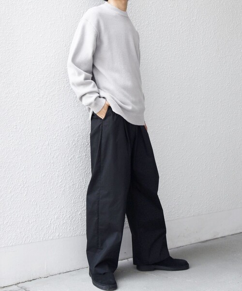 SHIPS any（シップス エニィ）の「SHIPS any: French Merino ウール クルーネック ニット◇（ニット/セーター・メンズ・ブラック/ブルー/グレー/レッド/グリーン/ブラウン・LARGE/MEDIUM/SMALL）」の8枚目の写真