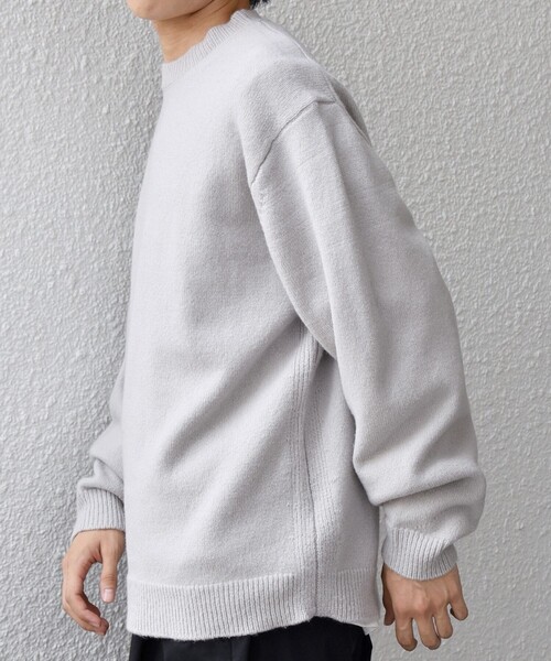 SHIPS any（シップス エニィ）の「SHIPS any: French Merino ウール クルーネック ニット◇（ニット/セーター・メンズ・ブラック/ブルー/グレー/レッド/グリーン/ブラウン・LARGE/MEDIUM/SMALL）」の10枚目の写真