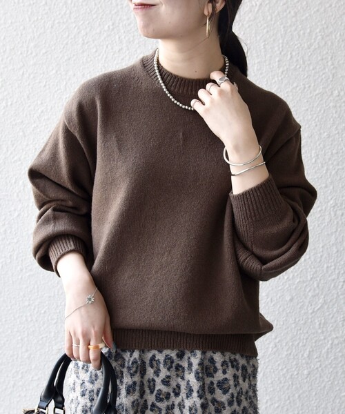 SHIPS any（シップス エニィ）の「SHIPS any: French Merino ウール クルーネック ニット◇（ニット/セーター・メンズ・ブラック/ブルー/グレー/レッド/グリーン/ブラウン・LARGE/MEDIUM/SMALL）」の19枚目の写真