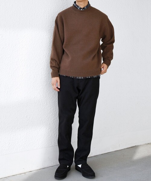 SHIPS any（シップス エニィ）の「SHIPS any: French Merino ウール クルーネック ニット◇（ニット/セーター・メンズ・ブラック/ブルー/グレー/レッド/グリーン/ブラウン・LARGE/MEDIUM/SMALL）」の20枚目の写真