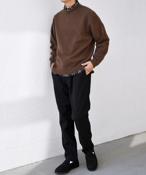 SHIPS any（シップス エニィ）の「SHIPS any: French Merino ウール クルーネック ニット◇（ニット/セーター・メンズ・ブラック/ブルー/グレー/レッド/グリーン/ブラウン・LARGE/MEDIUM/SMALL）」の21枚目の写真