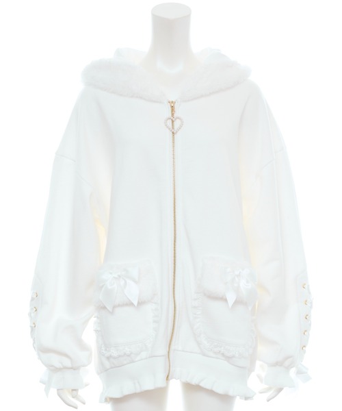 うさ耳ファーパーカー（パーカー）｜Secret Honey（シークレットハニー