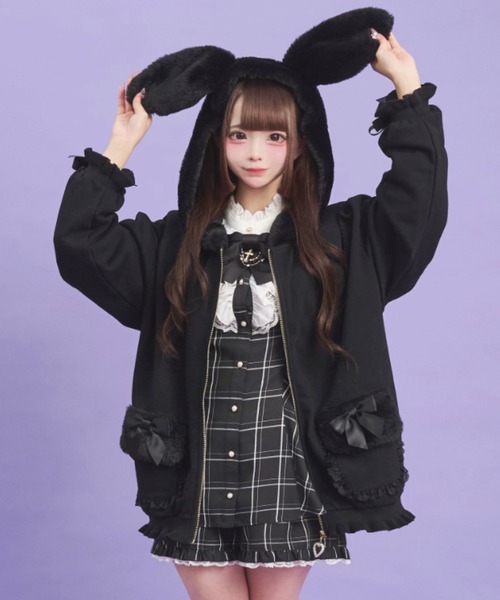 うさ耳ファーパーカー（パーカー）｜Secret Honey（シークレットハニー