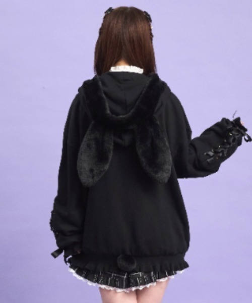 うさ耳ファーパーカー（パーカー）｜Secret Honey（シークレットハニー