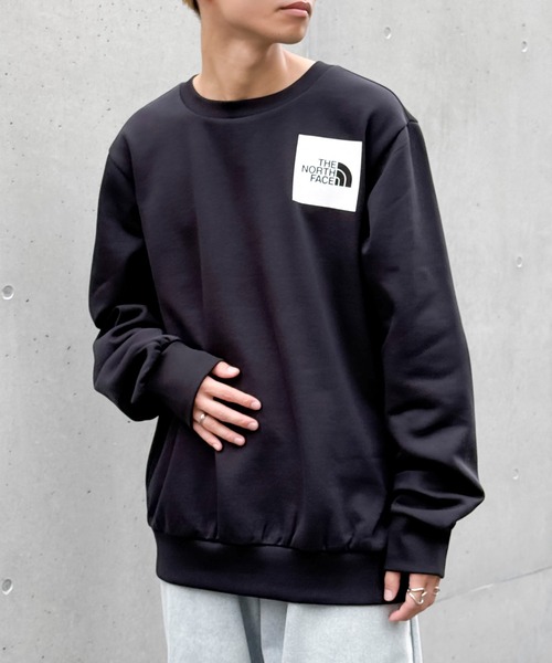 THE NORTH FACE】ホワイトボックスロゴクルーネックスウェットプル