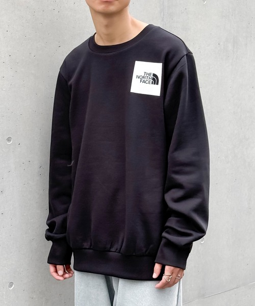 THE NORTH FACE】ホワイトボックスロゴクルーネックスウェットプル