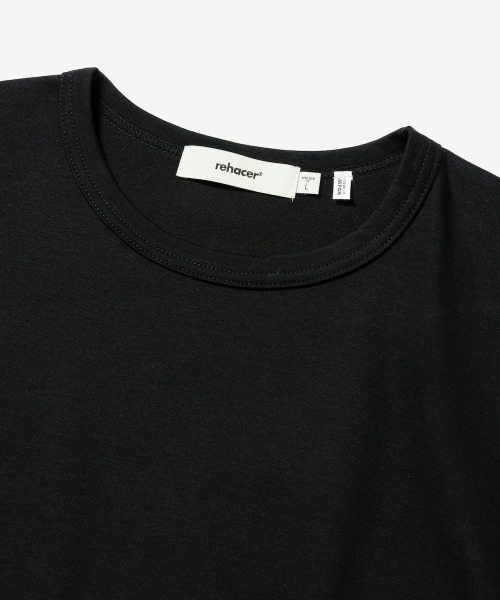rehacer(レアセル)の「rehacer : Bloom Dye Sleeve CS / ブルームダイ スリーブカットソー(Tシャツ/カットソー・メンズ・ホワイト/ブラック・SMALL/MEDIUM/LARGE/X-LARGE)」の6枚目の写真