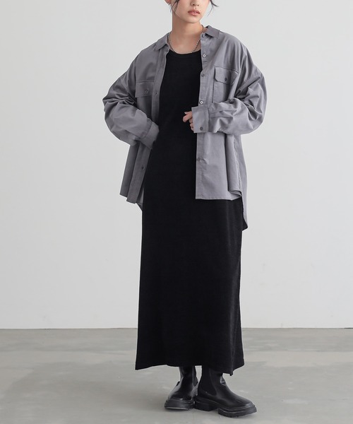 for/c(フォーシー)の「コーデュロイシャツ【サスティナブル】(シャツ/ブラウス・レディース・アイボリー/チャコール/ブラウン・M/L)」の17枚目の写真