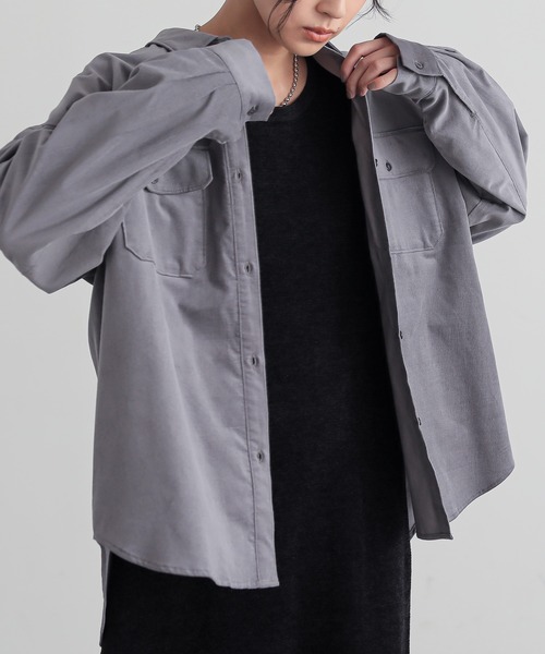 for/c(フォーシー)の「コーデュロイシャツ【サスティナブル】(シャツ/ブラウス・レディース・アイボリー/チャコール/ブラウン・M/L)」の11枚目の写真