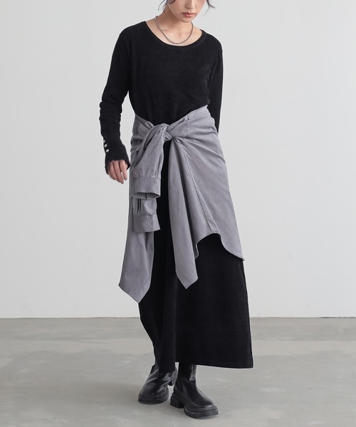 for/c(フォーシー)の「コーデュロイシャツ【サスティナブル】(シャツ/ブラウス・レディース・アイボリー/チャコール/ブラウン・M/L)」の18枚目の写真