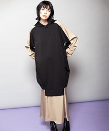 OSMOSIS（オズモーシス）の「切替フレアーヘムフードワンピース（ワンピース）」