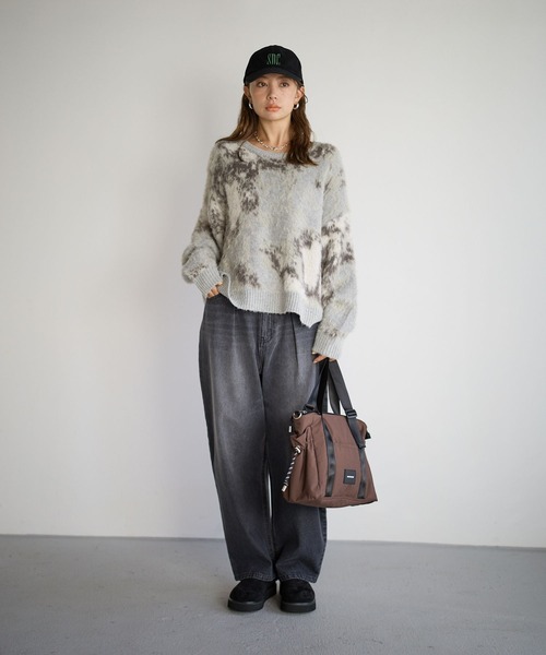 BAYFLOW（ベイフロー）の「撥水アジャスタースクエアトート（トートバッグ・レディース・ブラウン/グレー/ブラック・FREE）」の7枚目の写真