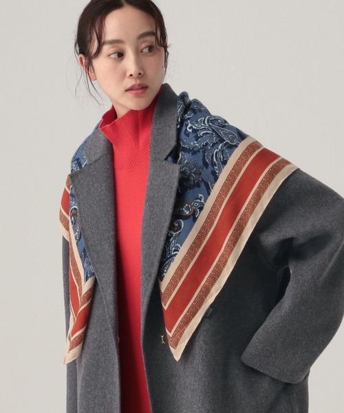 Elura（エルーラ）の「マルチプリント大判スカーフ/610588（ストール/ショール・レディース・ブラウン系その他2/ブルー/ブルー系その他2/ブラック・FREE）」の3枚目の写真