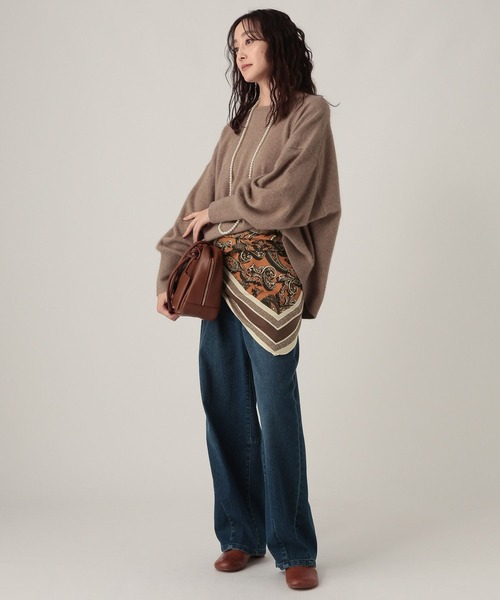 Elura（エルーラ）の「マルチプリント大判スカーフ/610588（ストール/ショール・レディース・ブラウン系その他2/ブルー/ブルー系その他2/ブラック・FREE）」の17枚目の写真