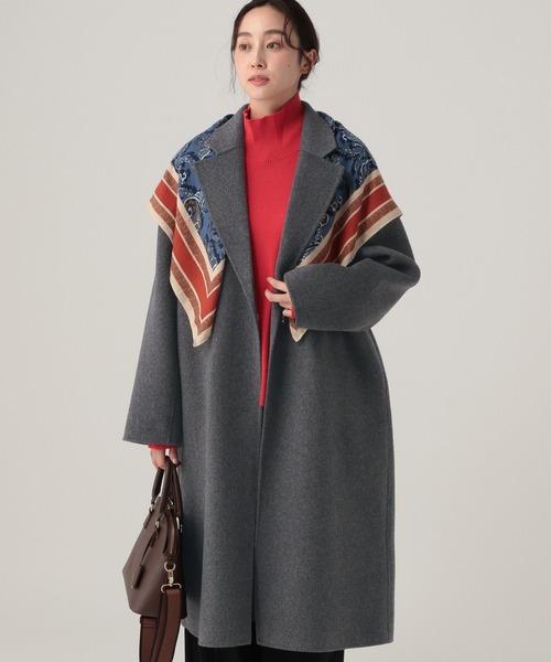 Elura（エルーラ）の「マルチプリント大判スカーフ/610588（ストール/ショール・レディース・ブラウン系その他2/ブルー/ブルー系その他2/ブラック・FREE）」の20枚目の写真