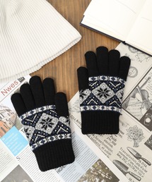 手袋（ブラック/黒色系・ウール・ニット）ファッション通販 - ZOZOTOWN