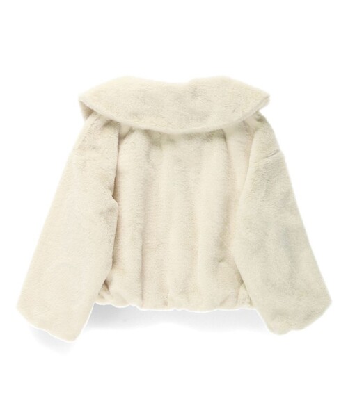 BRANSHES（ブランシェス）の「フェイクファージャケット（その他アウター・キッズ・ブラウン/アイボリー・140/130/100/120/110/150/90）」の9枚目の写真