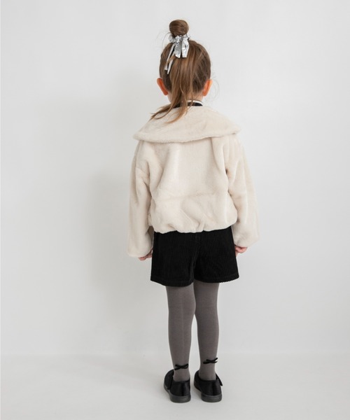 BRANSHES（ブランシェス）の「フェイクファージャケット（その他アウター・キッズ・ブラウン/アイボリー・140/130/100/120/110/150/90）」の13枚目の写真