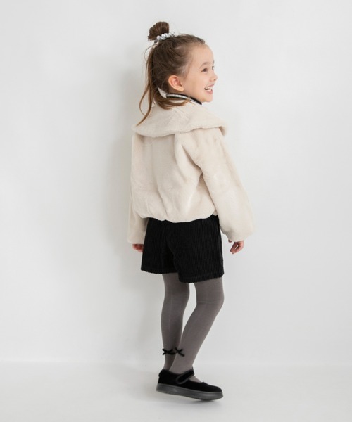 BRANSHES（ブランシェス）の「フェイクファージャケット（その他アウター・キッズ・ブラウン/アイボリー・140/130/100/120/110/150/90）」の12枚目の写真