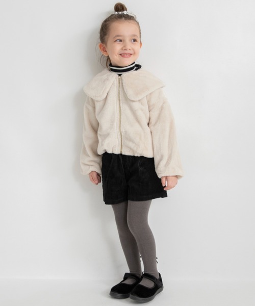 BRANSHES（ブランシェス）の「フェイクファージャケット（その他アウター・キッズ・ブラウン/アイボリー・140/130/100/120/110/150/90）」の11枚目の写真