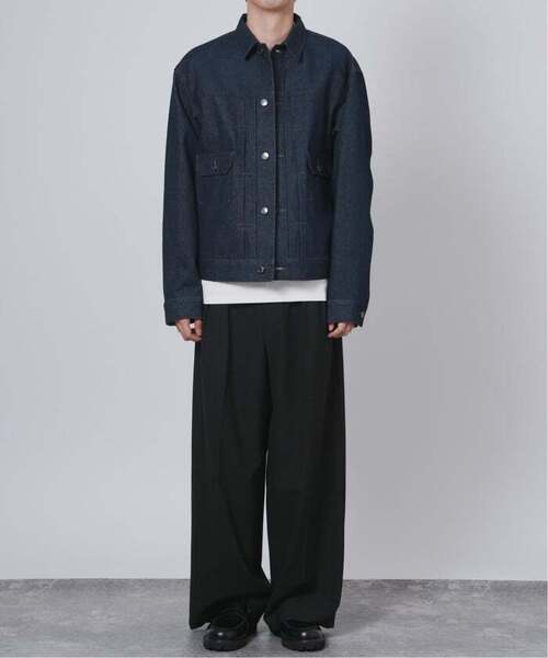 B.C STOCK（ベーセーストック）の「《追加3》12.5oz TYPE2 リジットデニムジャケット（デニムジャケット・メンズ・ネイビー/ブラック・MEDIUM/LARGE）」の12枚目の写真