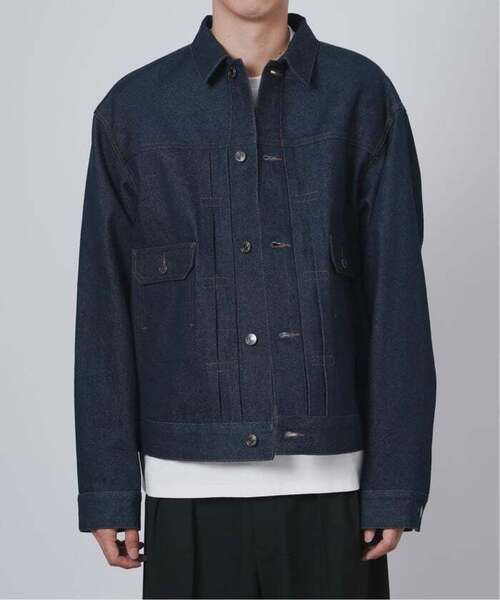 B.C STOCK（ベーセーストック）の「《追加3》12.5oz TYPE2 リジットデニムジャケット（デニムジャケット・メンズ・ネイビー/ブラック・MEDIUM/LARGE）」の13枚目の写真