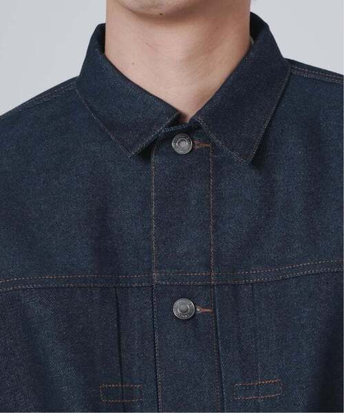 B.C STOCK（ベーセーストック）の「《追加3》12.5oz TYPE2 リジットデニムジャケット（デニムジャケット・メンズ・ネイビー/ブラック・MEDIUM/LARGE）」の17枚目の写真