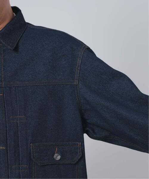B.C STOCK（ベーセーストック）の「《追加3》12.5oz TYPE2 リジットデニムジャケット（デニムジャケット・メンズ・ネイビー/ブラック・MEDIUM/LARGE）」の18枚目の写真
