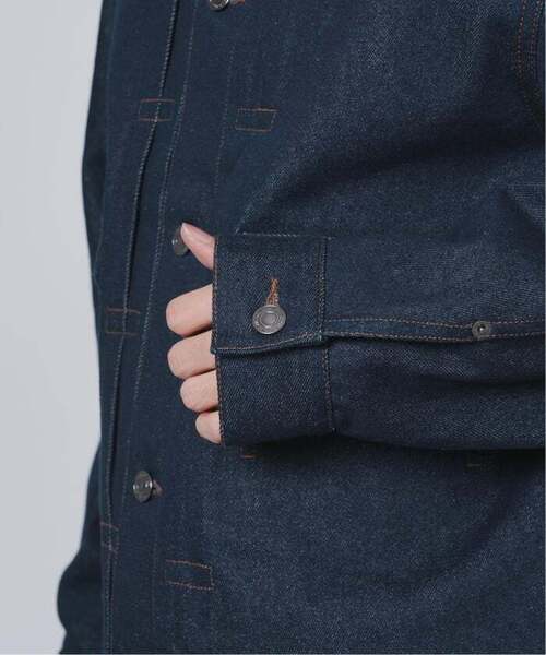 B.C STOCK（ベーセーストック）の「《追加3》12.5oz TYPE2 リジットデニムジャケット（デニムジャケット・メンズ・ネイビー/ブラック・MEDIUM/LARGE）」の20枚目の写真