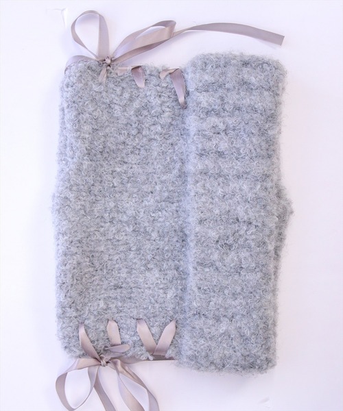 clear（クリア）の「猫耳リボンニット帽[着回し力抜群 ガーリー]≪AW新作≫（ニットキャップ/ビーニー・レディース・アイボリー/ベージュ/ブルー系その他・F）」の9枚目の写真